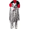 Masque squelette adulte jour des morts calavera fleur rouge et noir