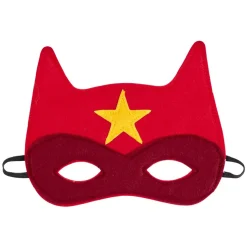 Masque Super Héro rouge motif étoile jaune < Gifi Hot
