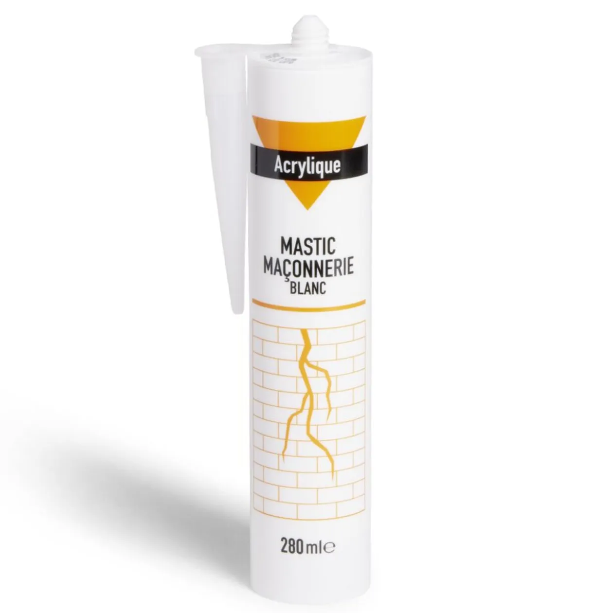 Mastic maçonnerie en acrylique blanc 280ml