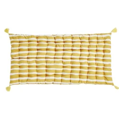 Matelas de sol Baya rayures bayadères jaunes et blanches 60x120cm < Gifi New