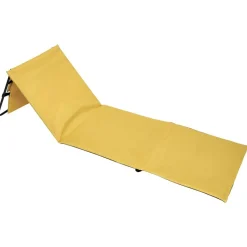 Matelas dossier de plage pliant Funky 153x51xH41cm jaune