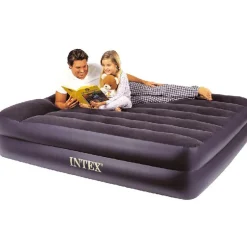 Matelas lit gonflable 2 personnes Intex bleu marine 203x152xH42cm