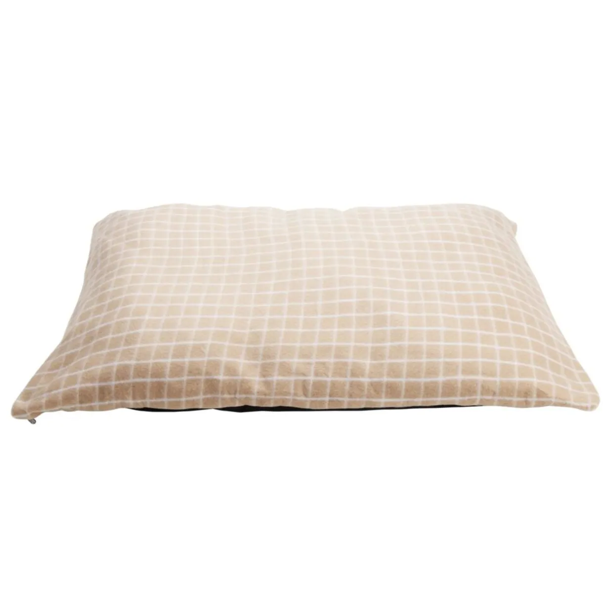 Matelas pour chien coton quadrillage orange et blanc Taille M 75x55xÉp8cm < Gifi New