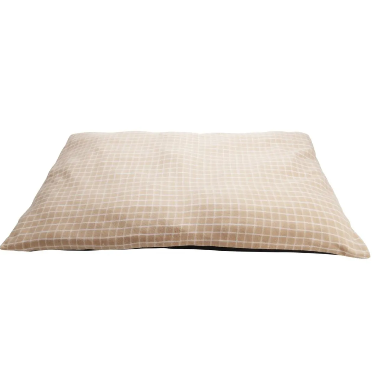 Matelas pour chien coton quadrillage orange et blanc Taille XL 110x80xÉp8cm < Gifi