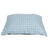 Matelas pour chien quadrillage bleu et blanc Taille S 60x45xÉp8cm