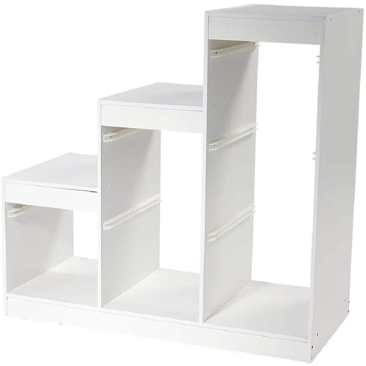 Meuble de rangement casiers escalier bois blanc < Gifi Sale