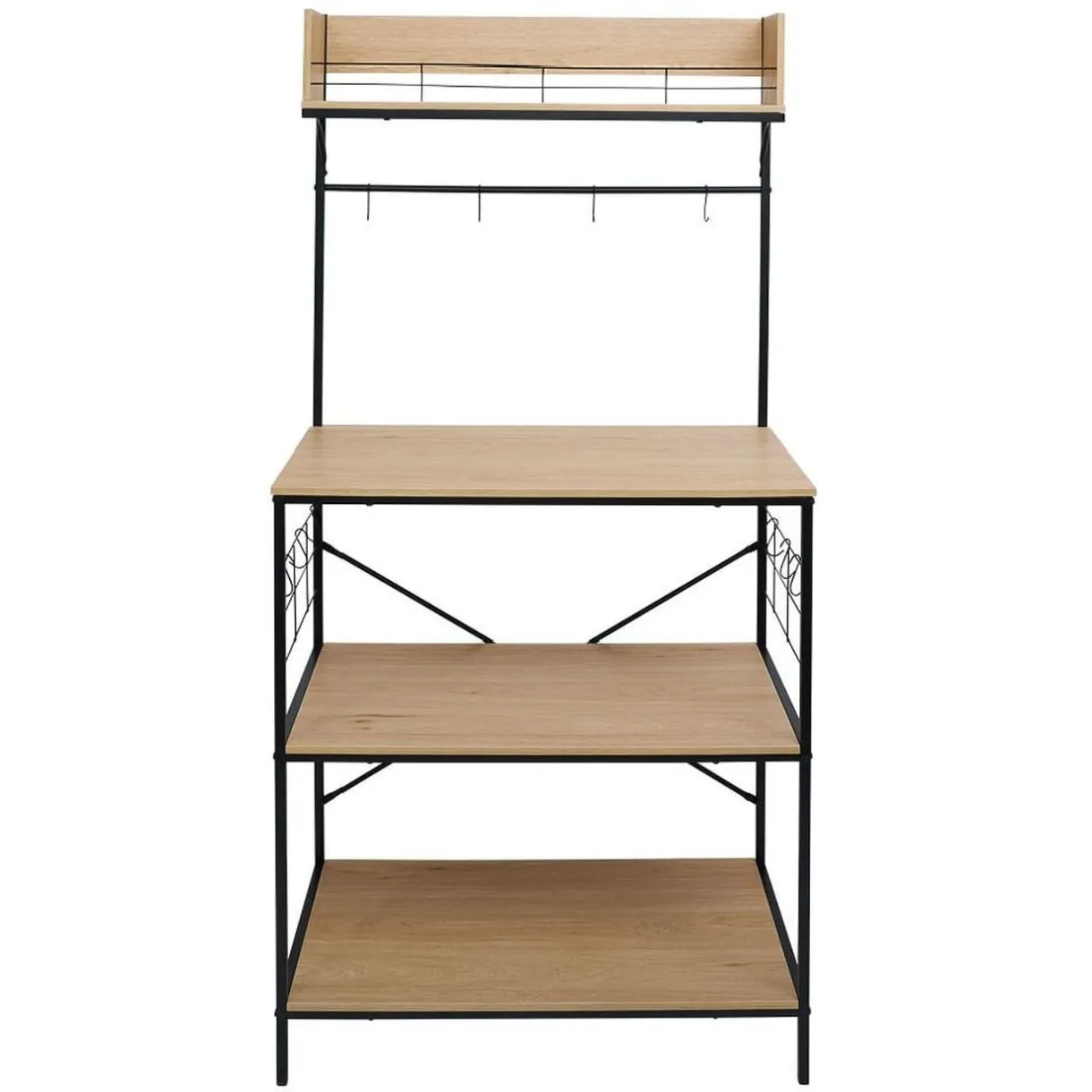 Meuble de rangement Kitchen bois et métal 80xH160x40cm < Gifi Hot