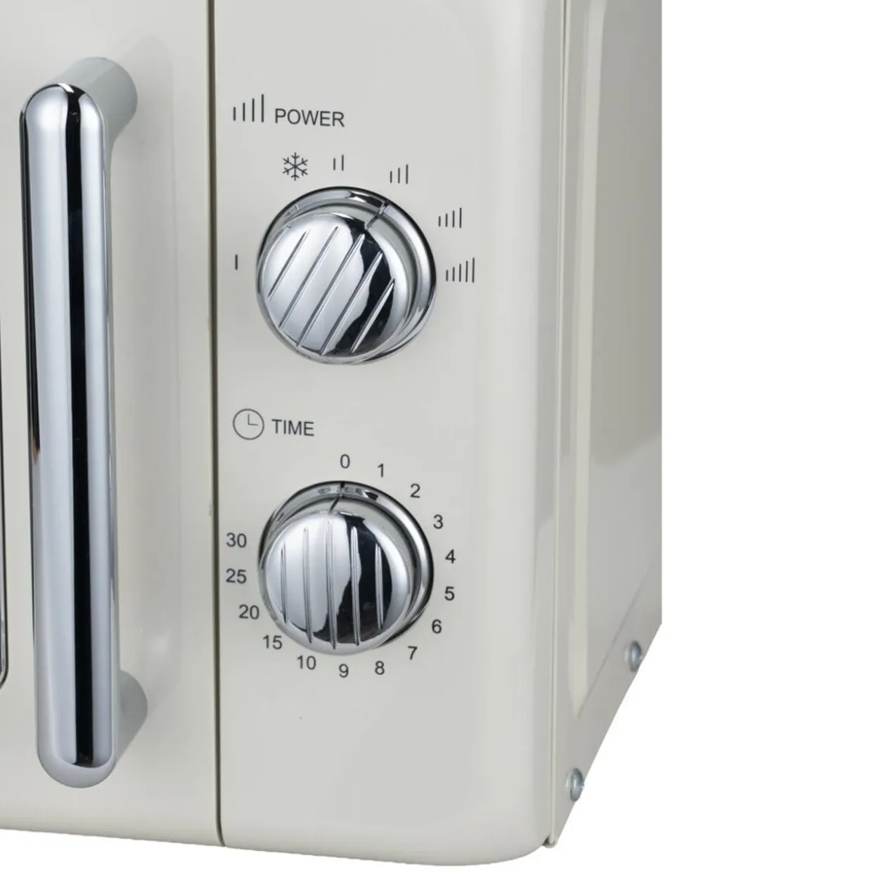 Micro-ondes rétro vintage 20L 6 niveaux de puissance 700W