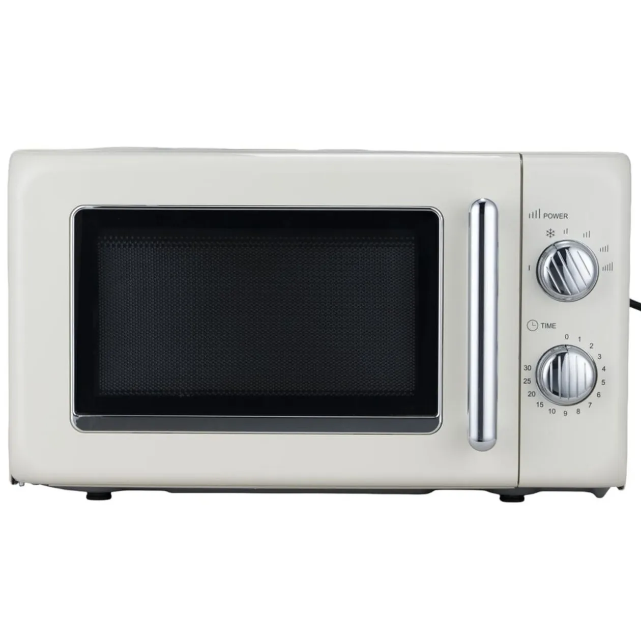 Micro-ondes rétro vintage 20L 6 niveaux de puissance 700W