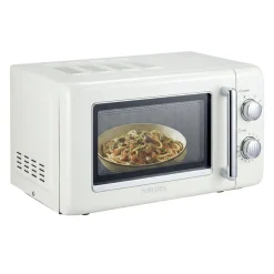 Micro-ondes rétro vintage 20L 6 niveaux de puissance 700W