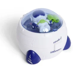 Mini astronaute avec fusée bleu et blanc Ø8xH8cm < Gifi Clearance