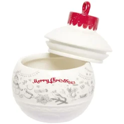 Mini bonbonnière en céramique décor Noël rouge blanc < Gifi Best