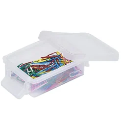 Mini boîte en plastique transparent fermeture clips 0,20L x2 < Gifi Outlet
