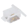 Mini boîte en plastique transparent fermeture clips 0,30L x3
