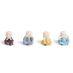 Mini bouddha façon sagesse x4 en polyrésine H5cm < Gifi Clearance