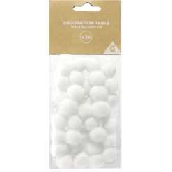 Mini boules de neige blanches Ø8cm 36 pièces < Gifi