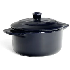 Mini cocotte individuelle en céramique avec couvercle (2 modèles)