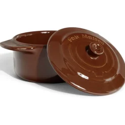 Mini cocotte individuelle en céramique avec couvercle (2 modèles)