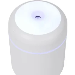 Mini humidificateur électrique USB plastique blanc Ø7,8xH11,9cm < Gifi Outlet