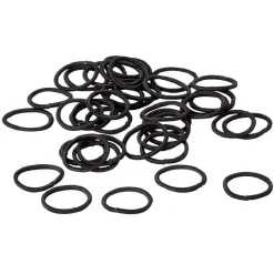 Mini élastique sans métal noir x40