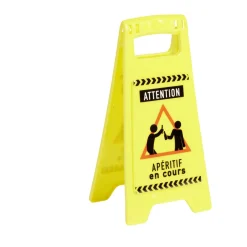 Mini panneau "Attention apéritif en cours" H24,5cm < Gifi Outlet