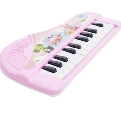 Mini piano électrique enfant plastique rose L20,5cm