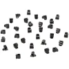 Mini pince plastique noir x32