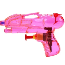 Mini pistolet à eau translucide 11,5x2xH7,5cm (4 pièces)
