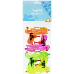 Mini pistolet à eau translucide 11,5x2xH7,5cm (4 pièces)