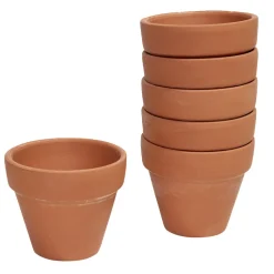 Mini pot rond en terre cuite Ø7xH6cm
