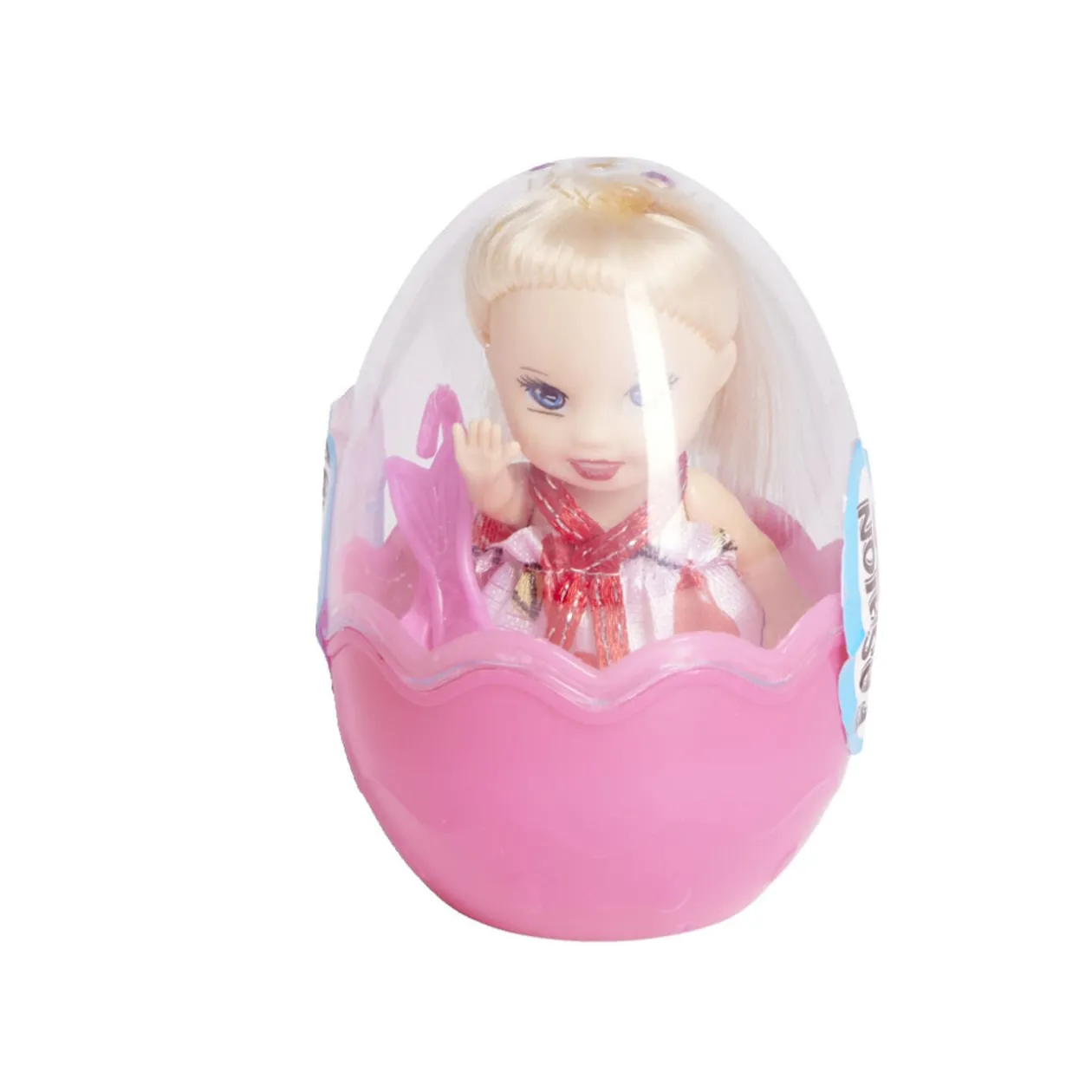 Mini poupée dans oeuf Ø5,8xH8,7cm - 4 modèles