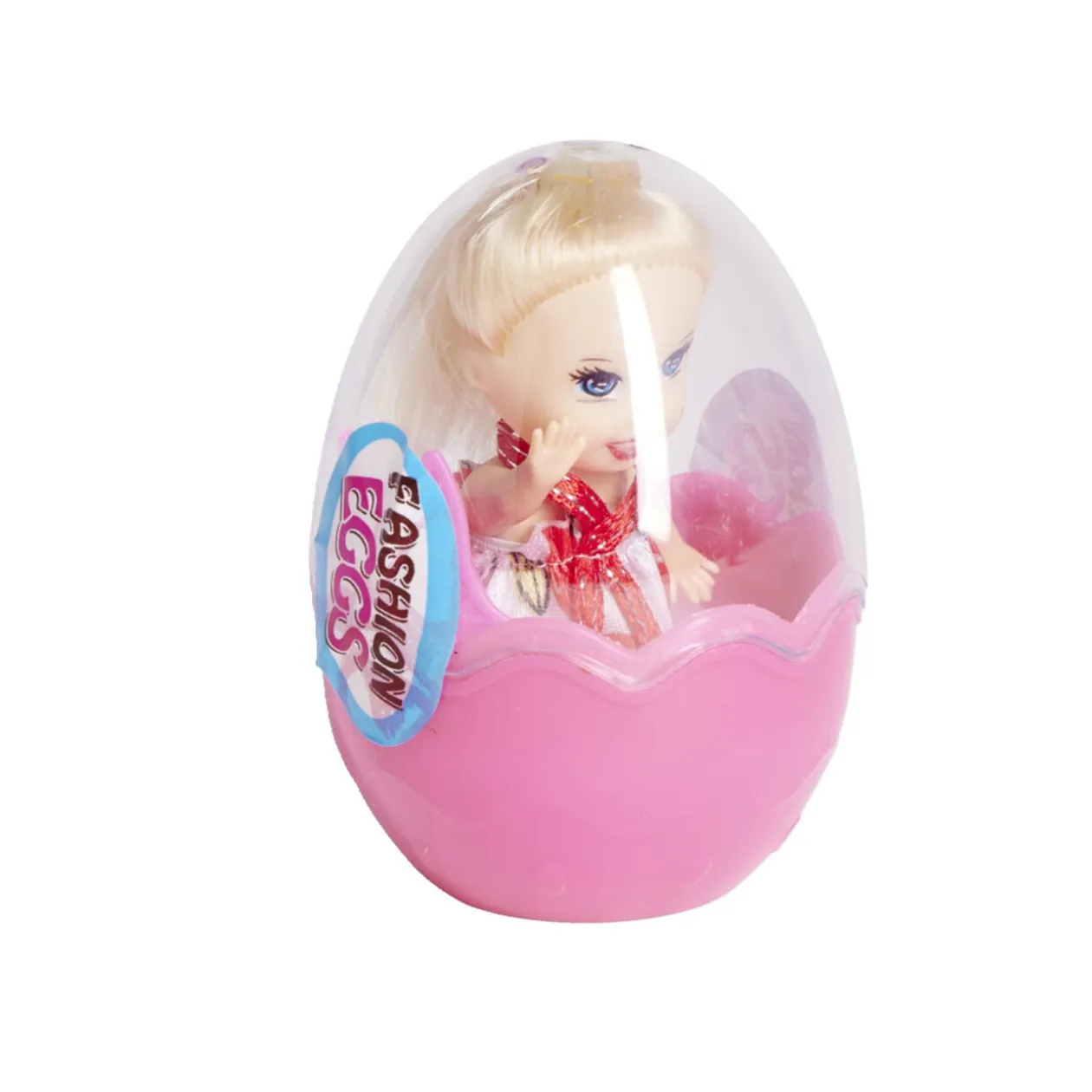 Mini poupée dans oeuf Ø5,8xH8,7cm - 4 modèles