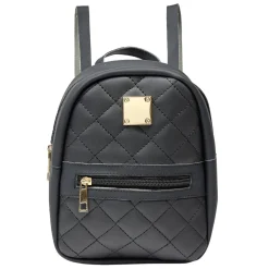 Mini sac à dos femme simili noir 17x8xH20cm < Gifi Sale