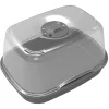 Mini serre de culture plastique gris 38x28xH20cm