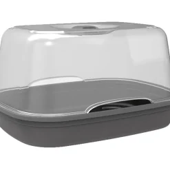 Mini serre de culture plastique gris 38x28xH20cm