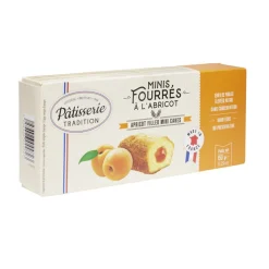Minis gâteaux fourrés abricot x9 pâtisserie tradition 150g