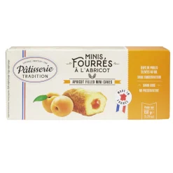 Minis gâteaux fourrés abricot x9 pâtisserie tradition 150g