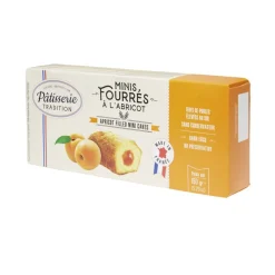 Minis gâteaux fourrés abricot x9 pâtisserie tradition 150g