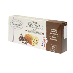 Minis gâteaux pépites chocolat x9 pâtisserie tradition 150g