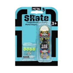 Mini skateboard à doigts L12,5cm (6 modèles)