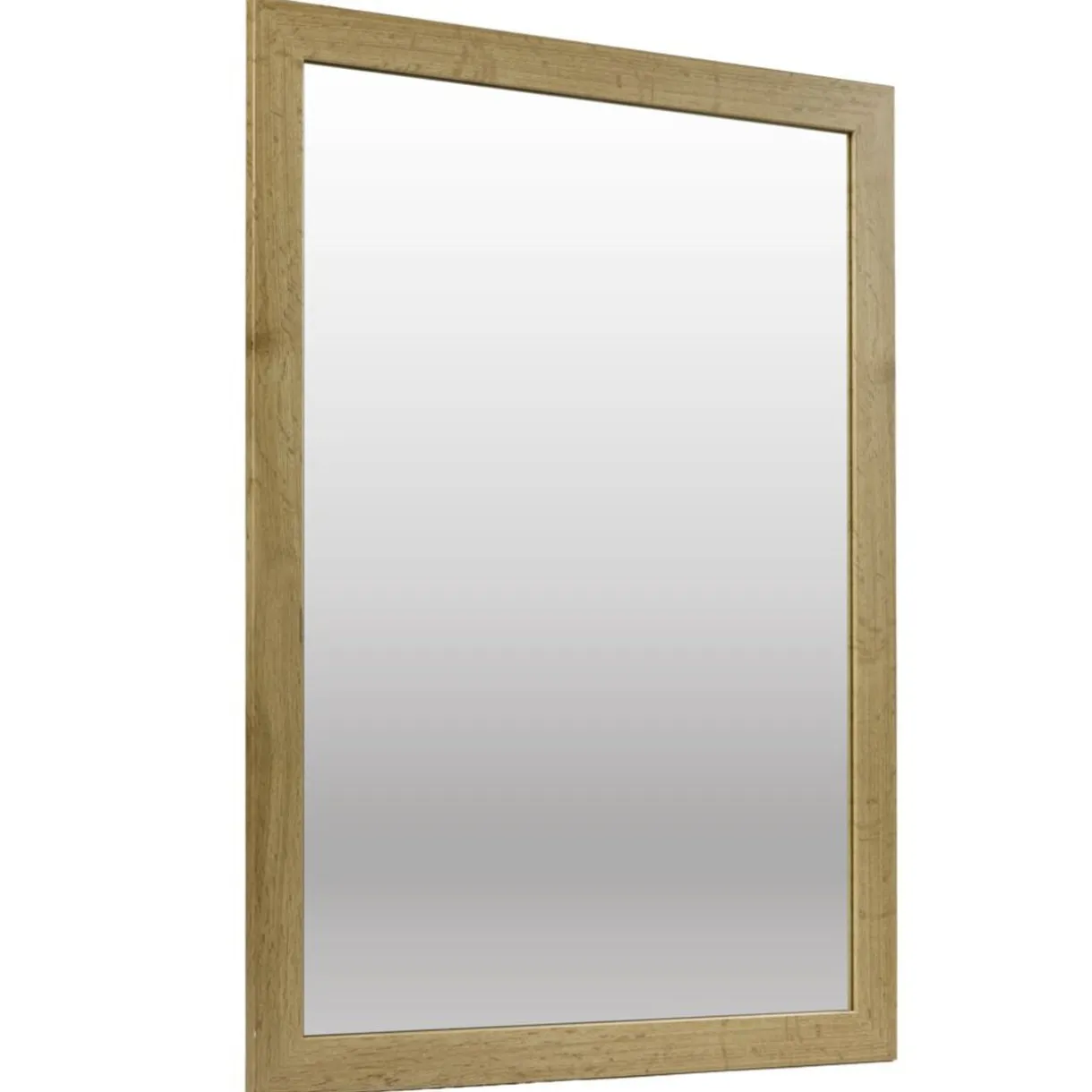Miroir bord bois et verre hètre marron 50x70cm < Gifi Clearance