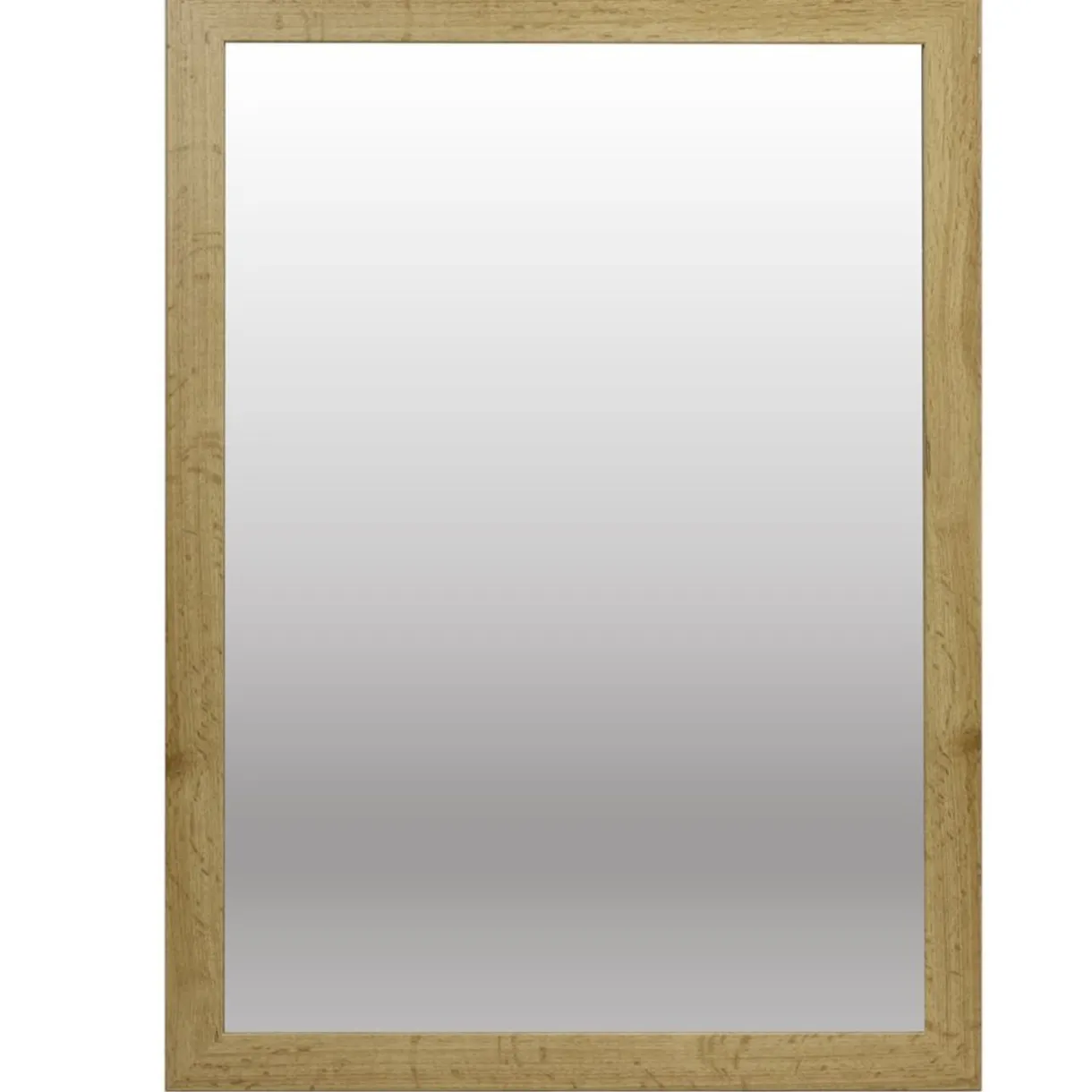 Miroir bord bois et verre hètre marron 50x70cm < Gifi Clearance