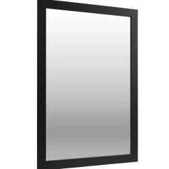 Miroir bord bois et verre noir 50x70cm < Gifi New