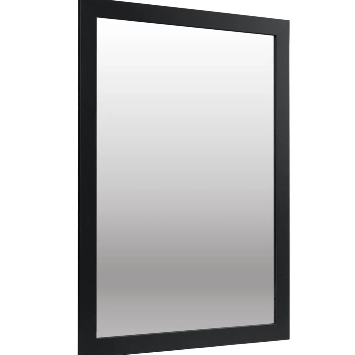 Miroir bord bois et verre noir 50x70cm < Gifi New