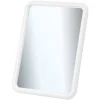 Miroir carré bord blanc 13,5x18,5cm