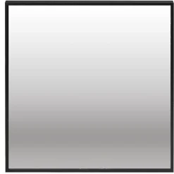 Miroir carré bord fin bois et verre noir 30x30cm < Gifi Best