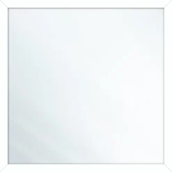 Miroir carré x3 en bois blanc 22x22cm