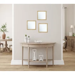 Miroir carré x3 en bois 22x22cm < Gifi Outlet