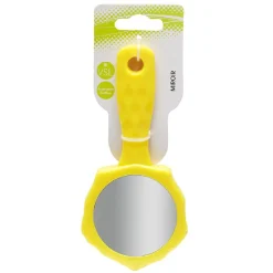 Miroir de poche design fleur jaune H13,5cm < Gifi Sale