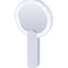 Miroir de poche LED blanc Ø9cm